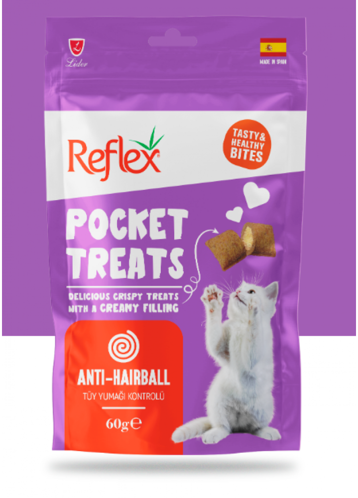 Pocket Treats / Tüy Yumağı Kontrolü İçin Kedi Ödül Maması