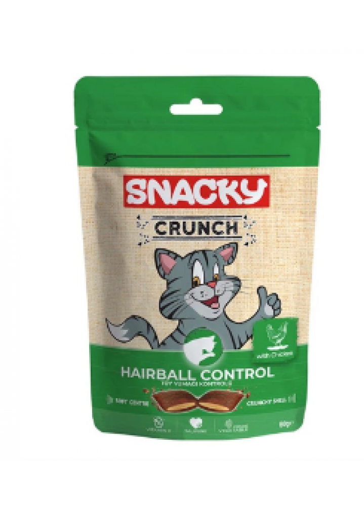 Snacky Crunch Hairball Control Tavuklu Kedi Ödül Maması 60g